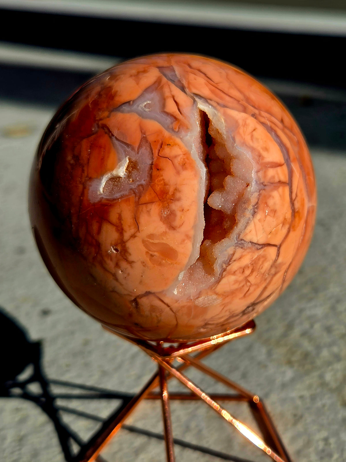Sphère d'agate