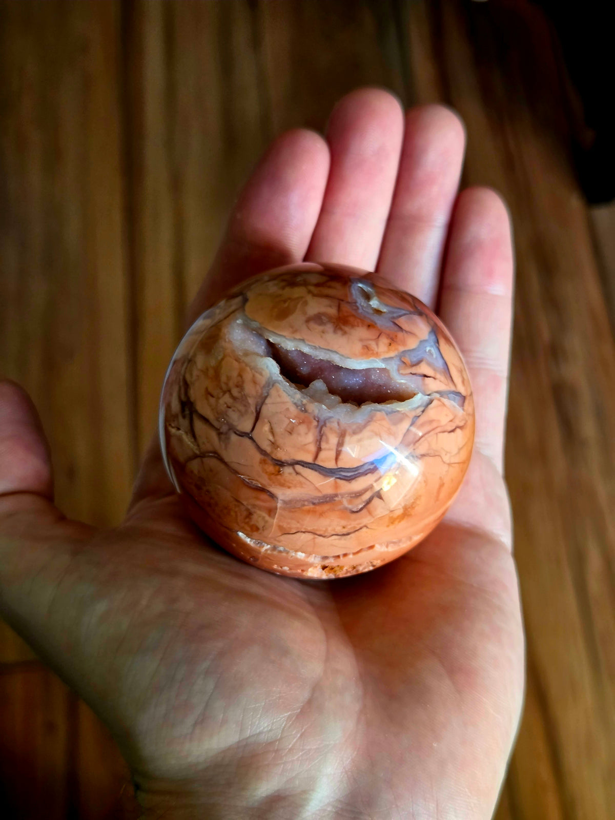 Sphère d'agate