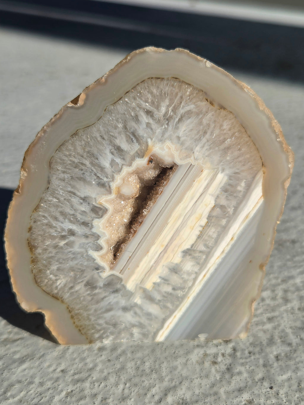 géode d'agate naturelle