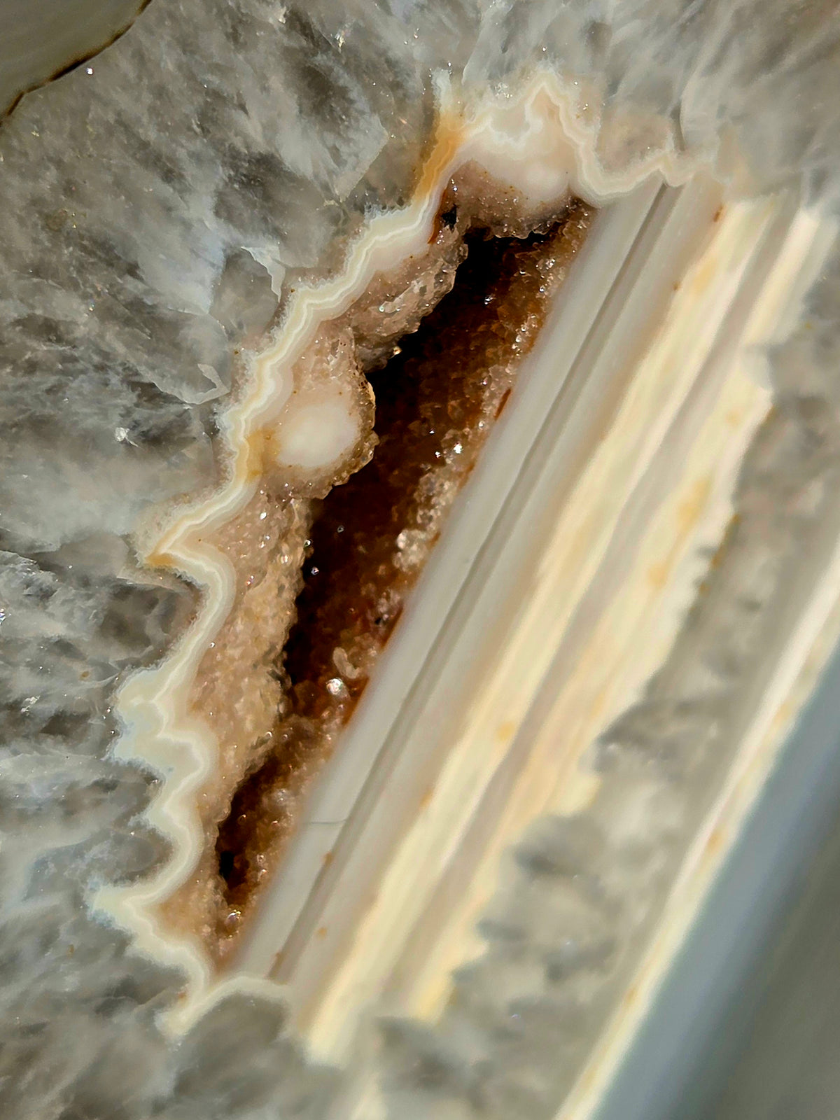 géode d'agate naturelle
