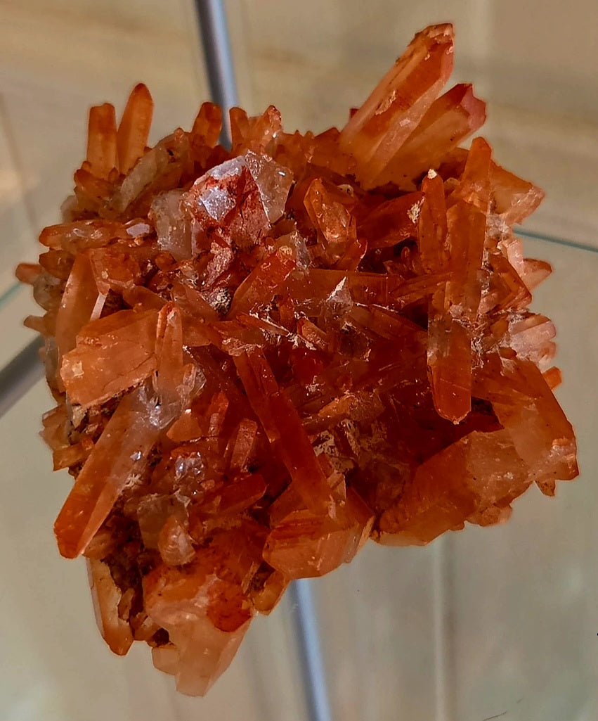 🧡✨ QUARTZ TANGERINE NATUREL DU BRÉSIL– SPÉCIMEN UNIQUE ✨🧡