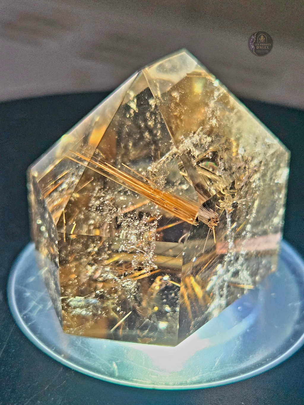 Rutile dans du Cristal de Quartz