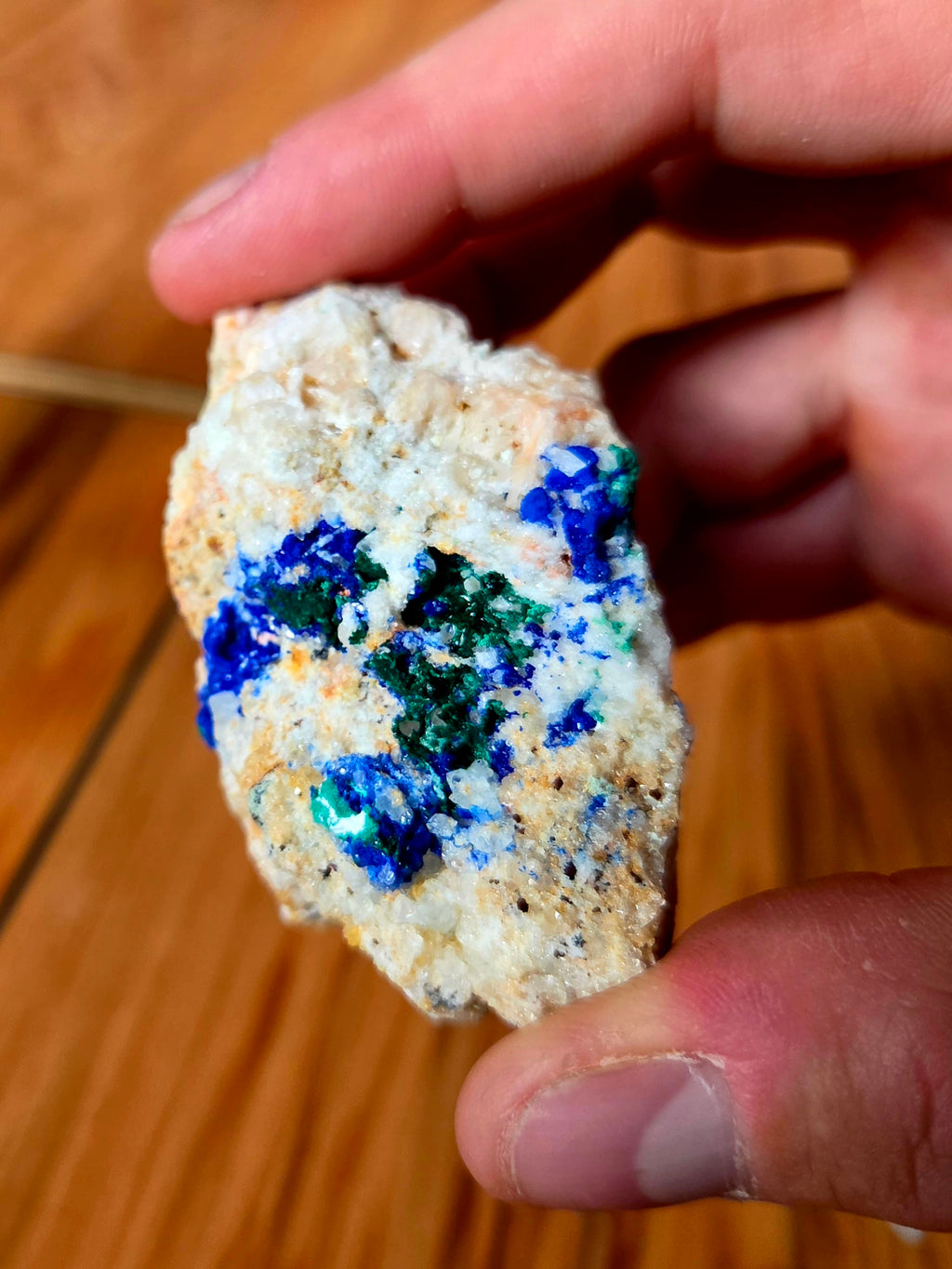 Azurite,malachite et quartz du maroc