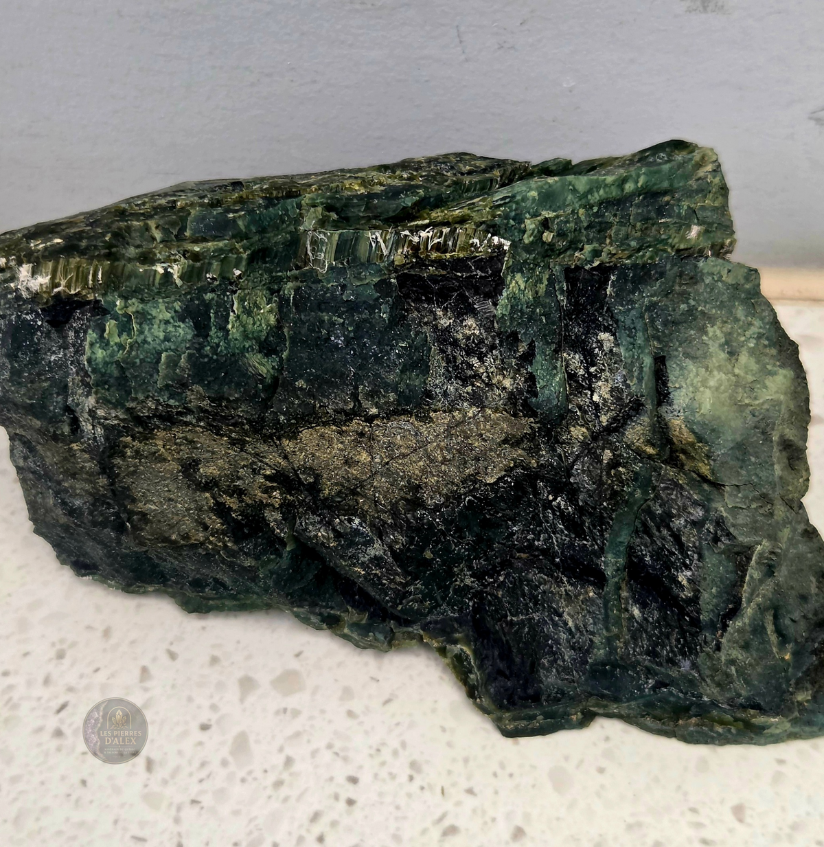 Serpentine avec chrysotile