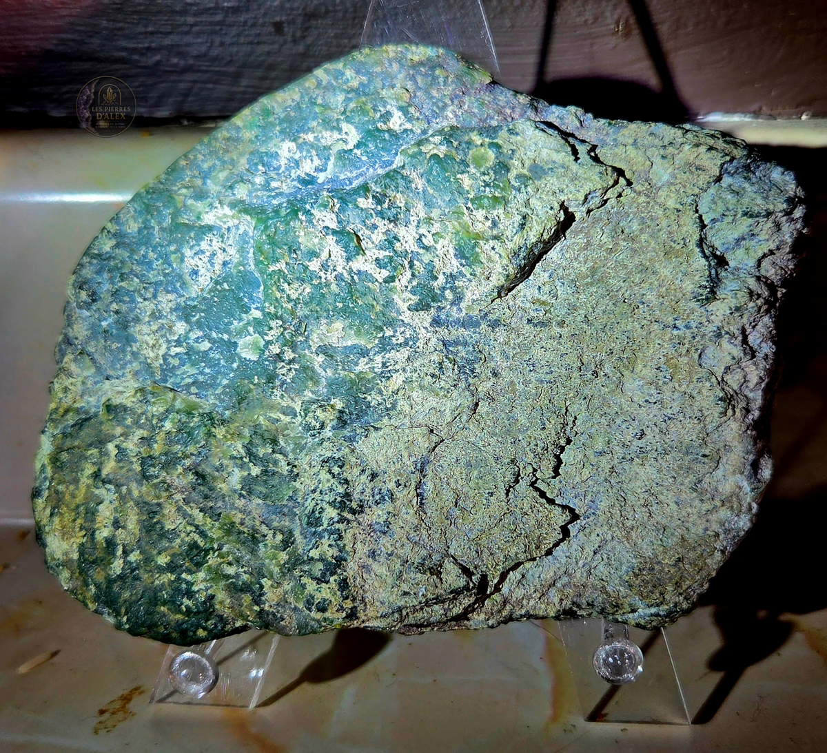 Tranche de Jade Néphrite ( mine jeffrey )