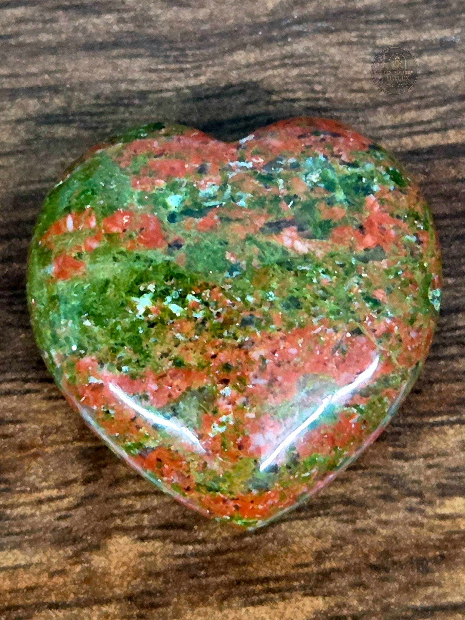 Coeur en Unakite