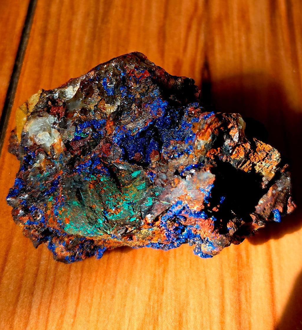 Spécimen d'Azurite et malachite du maroc