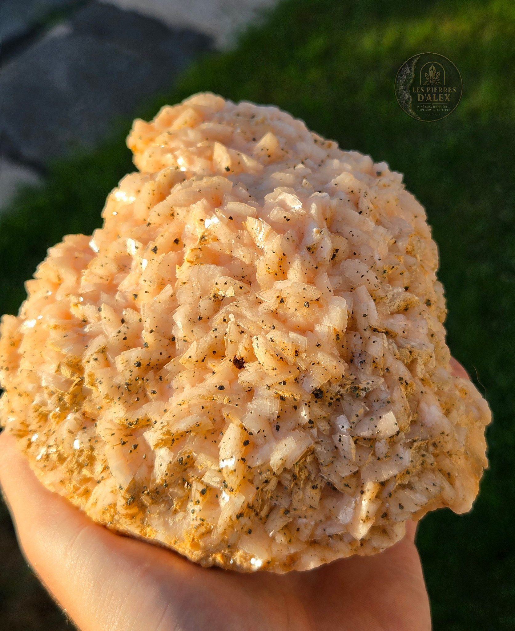 Dolomite rose naturelle