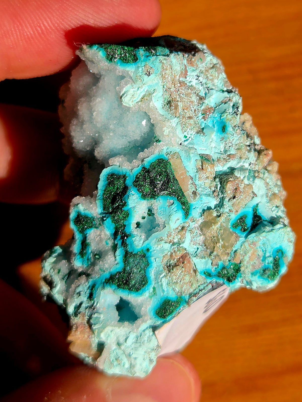 chrysocolle et malachite du congo