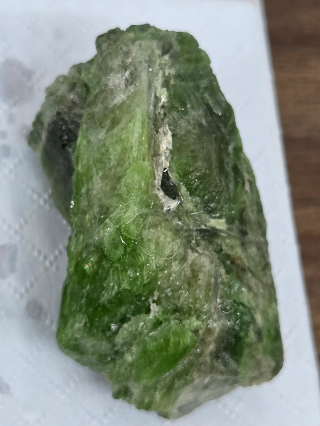 Diopside de chrome brute ( Thetford mine )