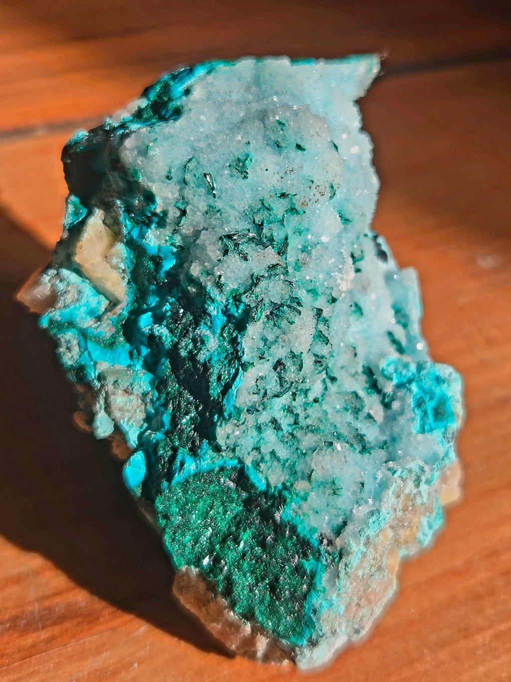 chrysocolle et malachite du congo