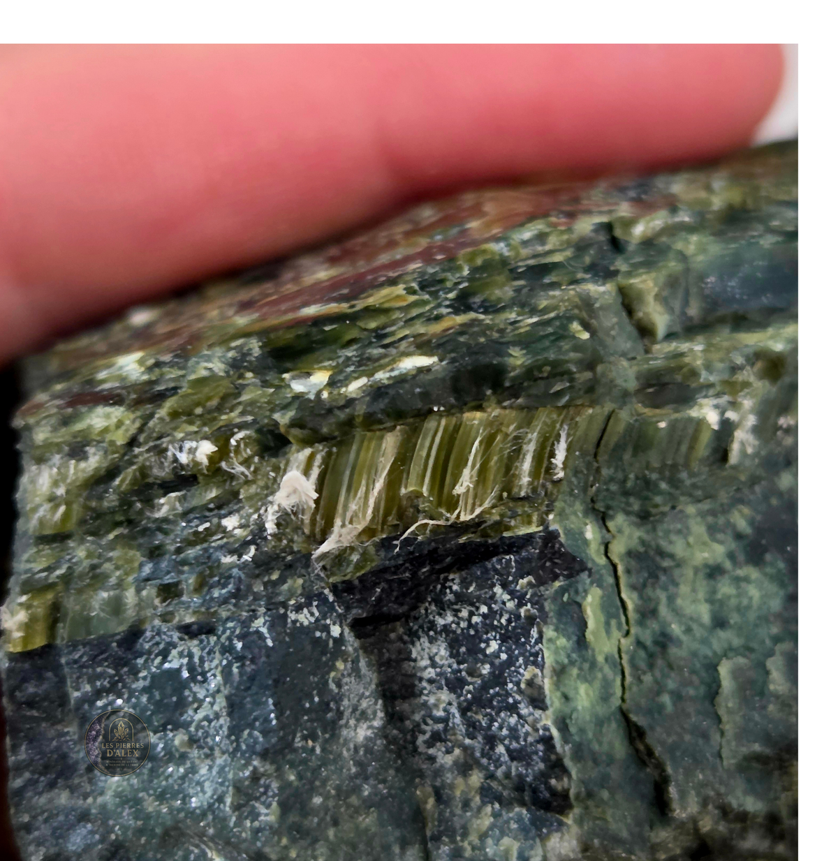 Serpentine avec chrysotile