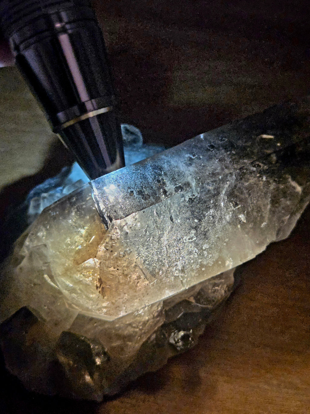 Cluster de Quartz Fumé Naturel