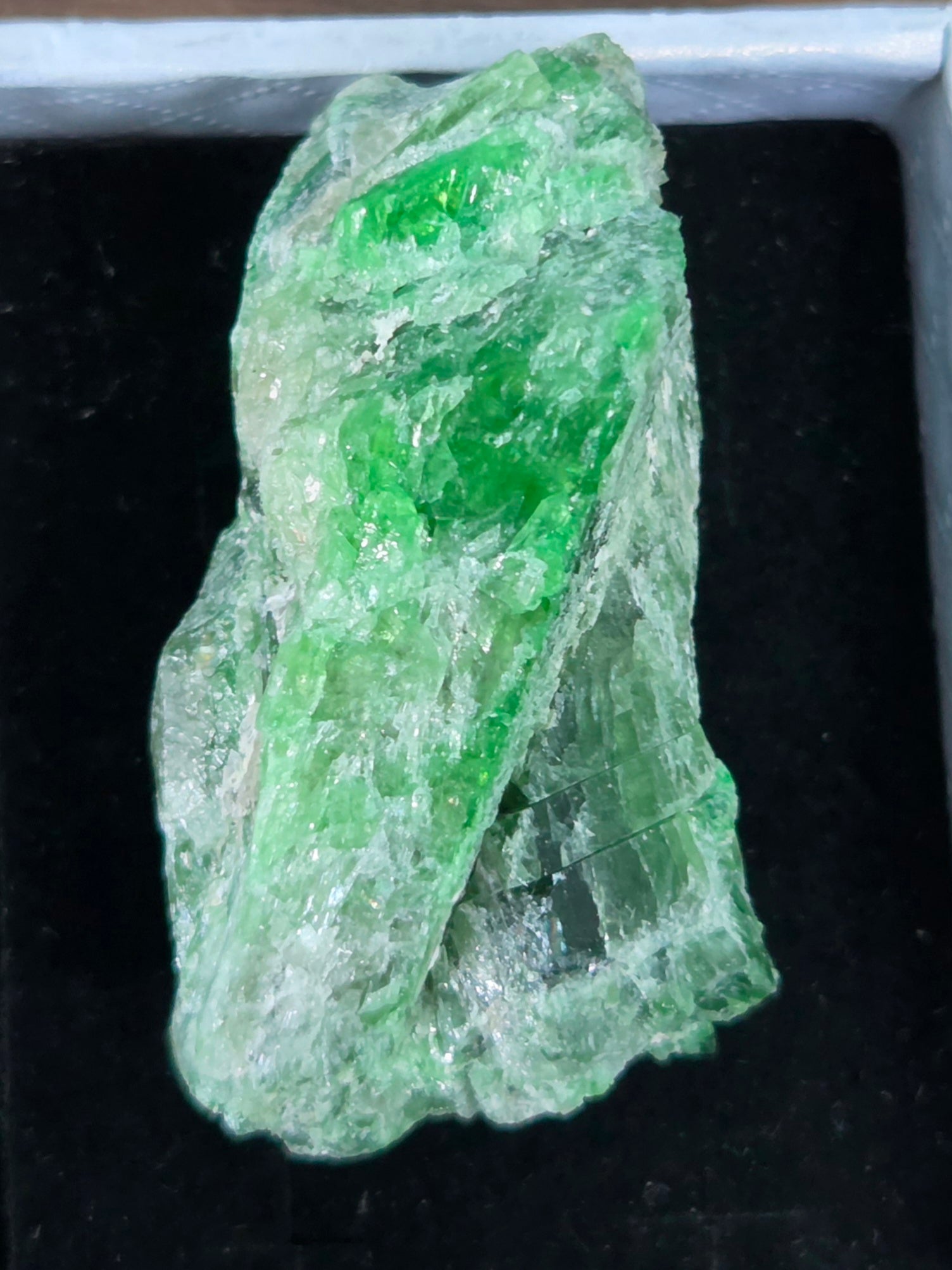 Diopside de chrome brute ( Thetford mine )