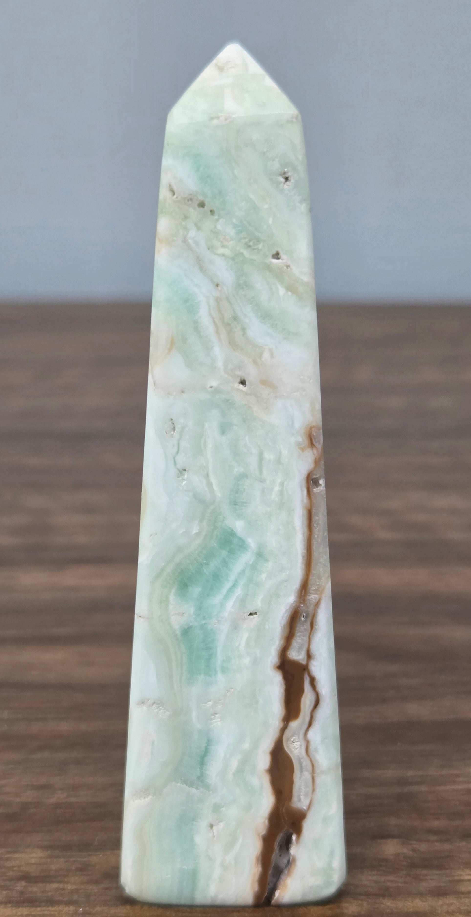 Tour d'aragonite bleu #1