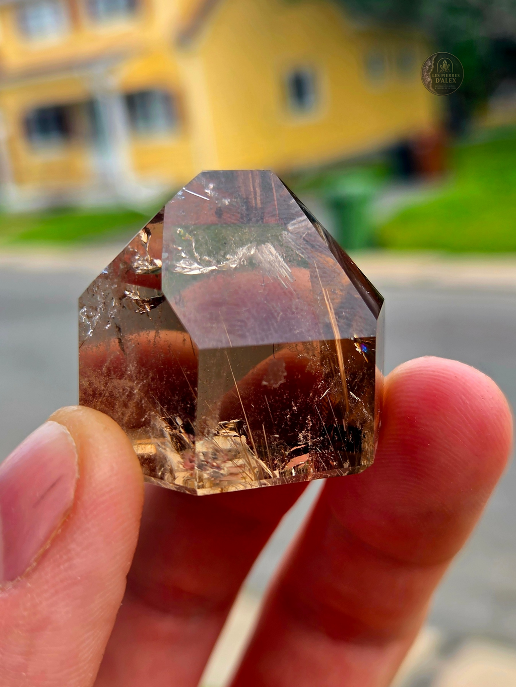 Rutile dans du Cristal de Quartz