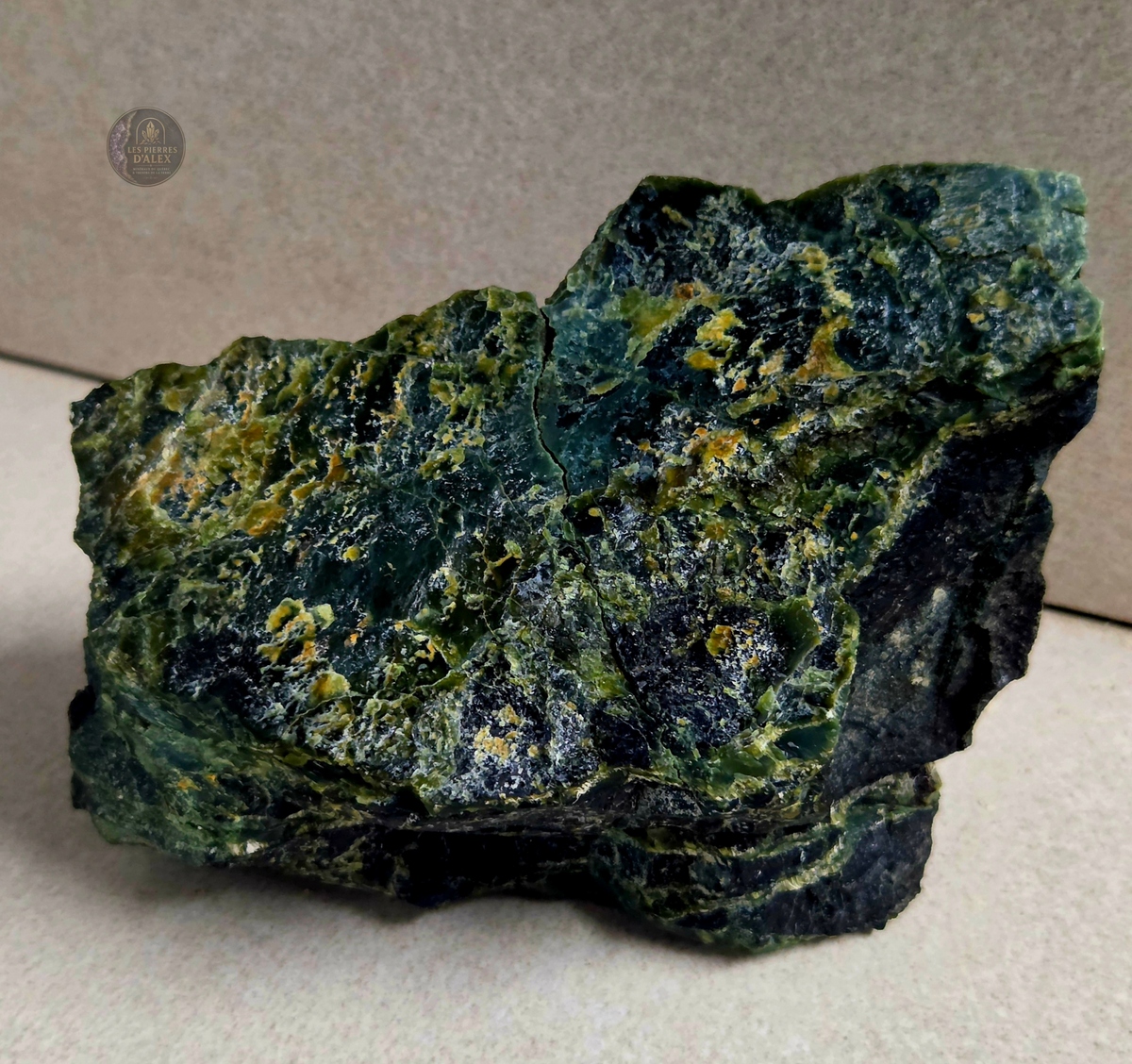 Serpentine avec chrysotile
