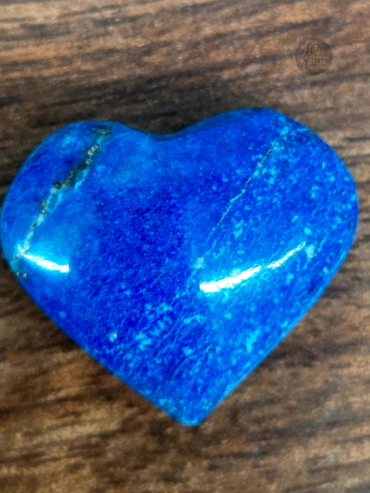 Coeur en lapis lazulis
