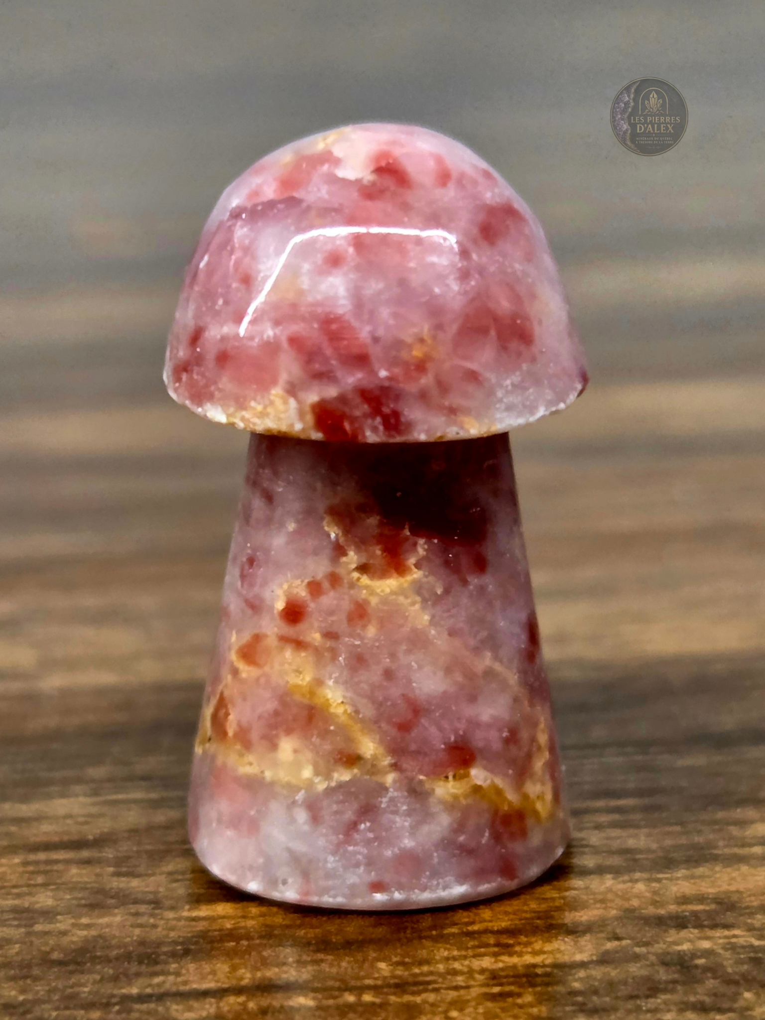 Champignon quartz fraise