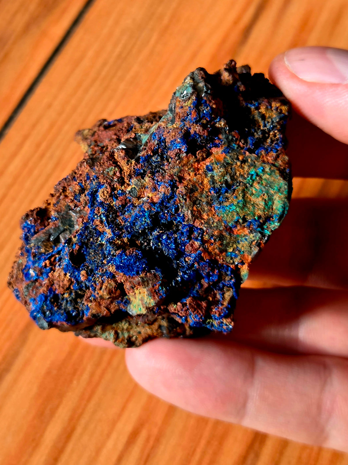 Spécimen d'Azurite et malachite du maroc